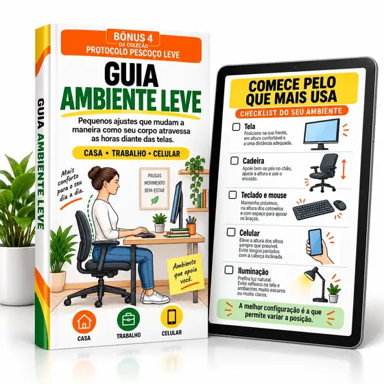 Bônus Guia Ambiente Leve: ajustes para casa, trabalho e celular